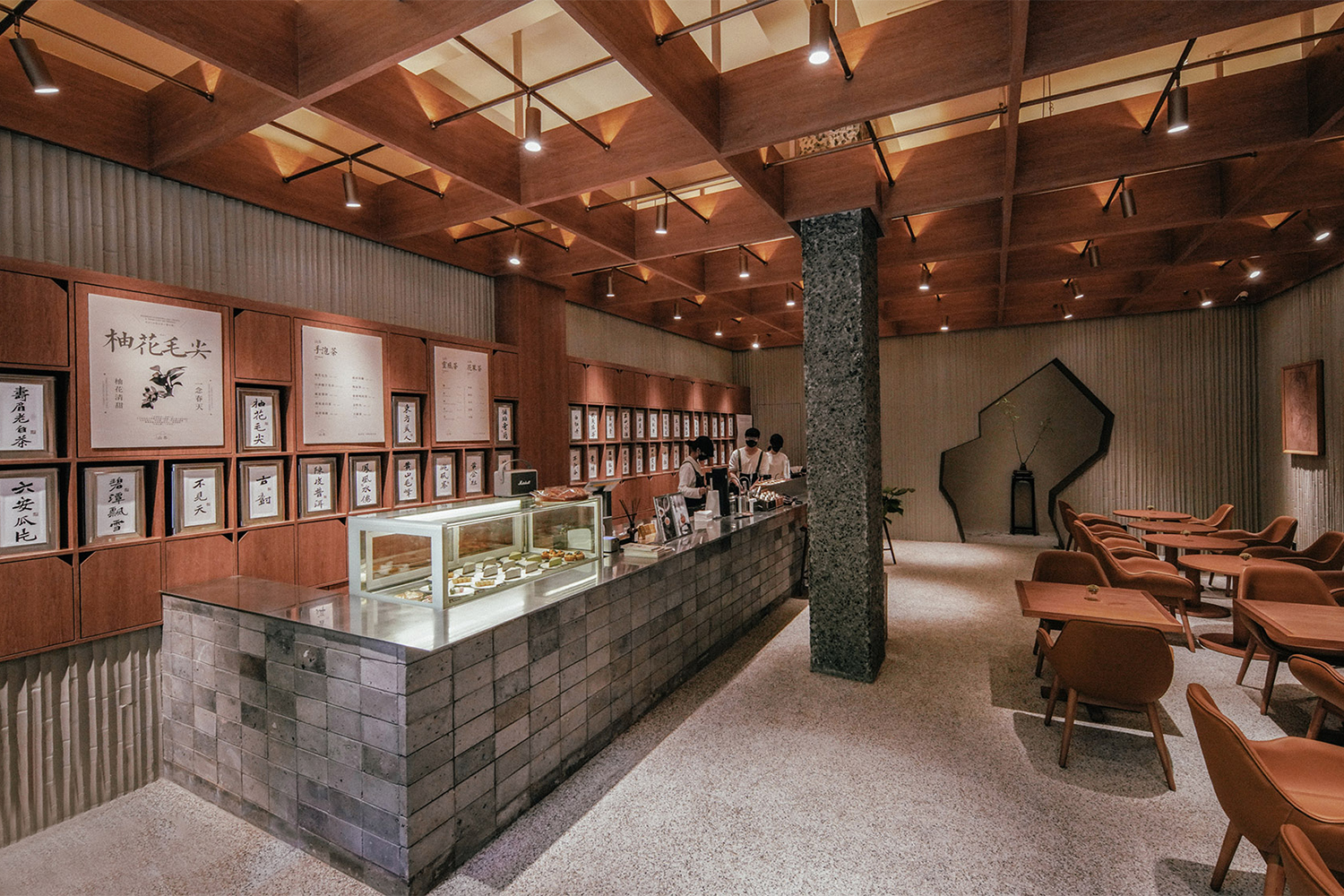 “山茶”饮品店丨中国郑州丨徽宗设计研究室-8