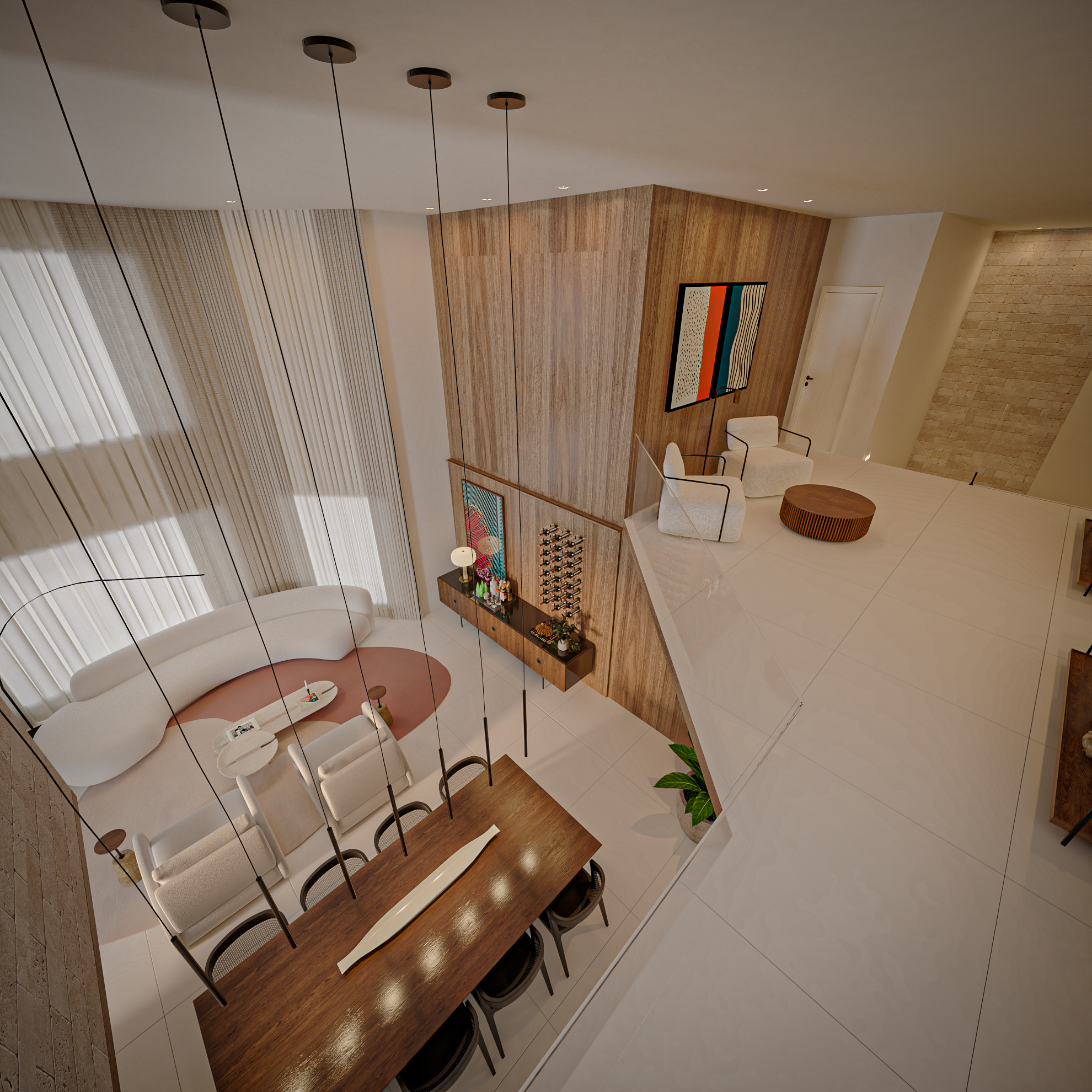 带双踢脚线的客厅设计-14