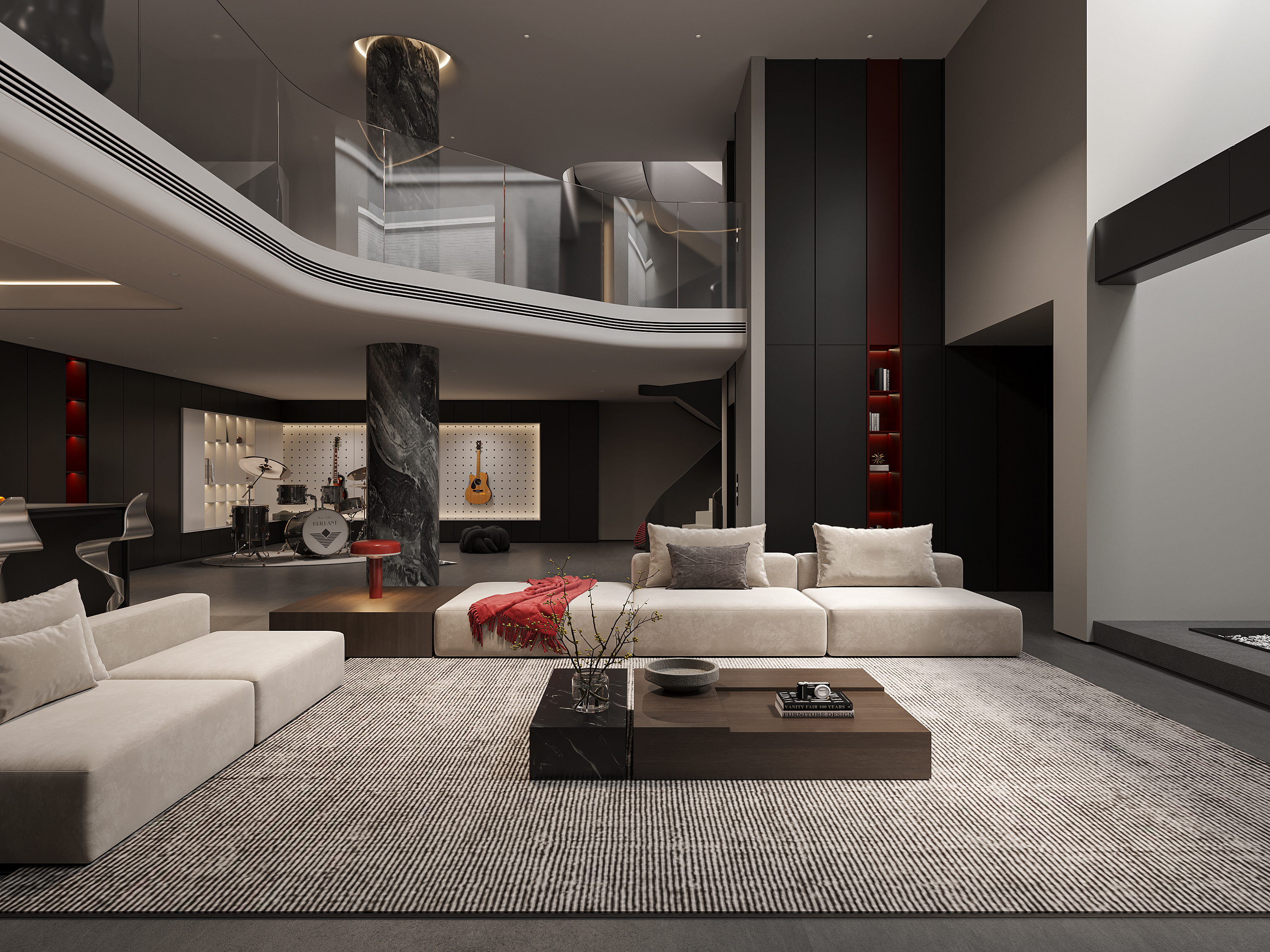 Corona渲染作品┃黑白灰-25