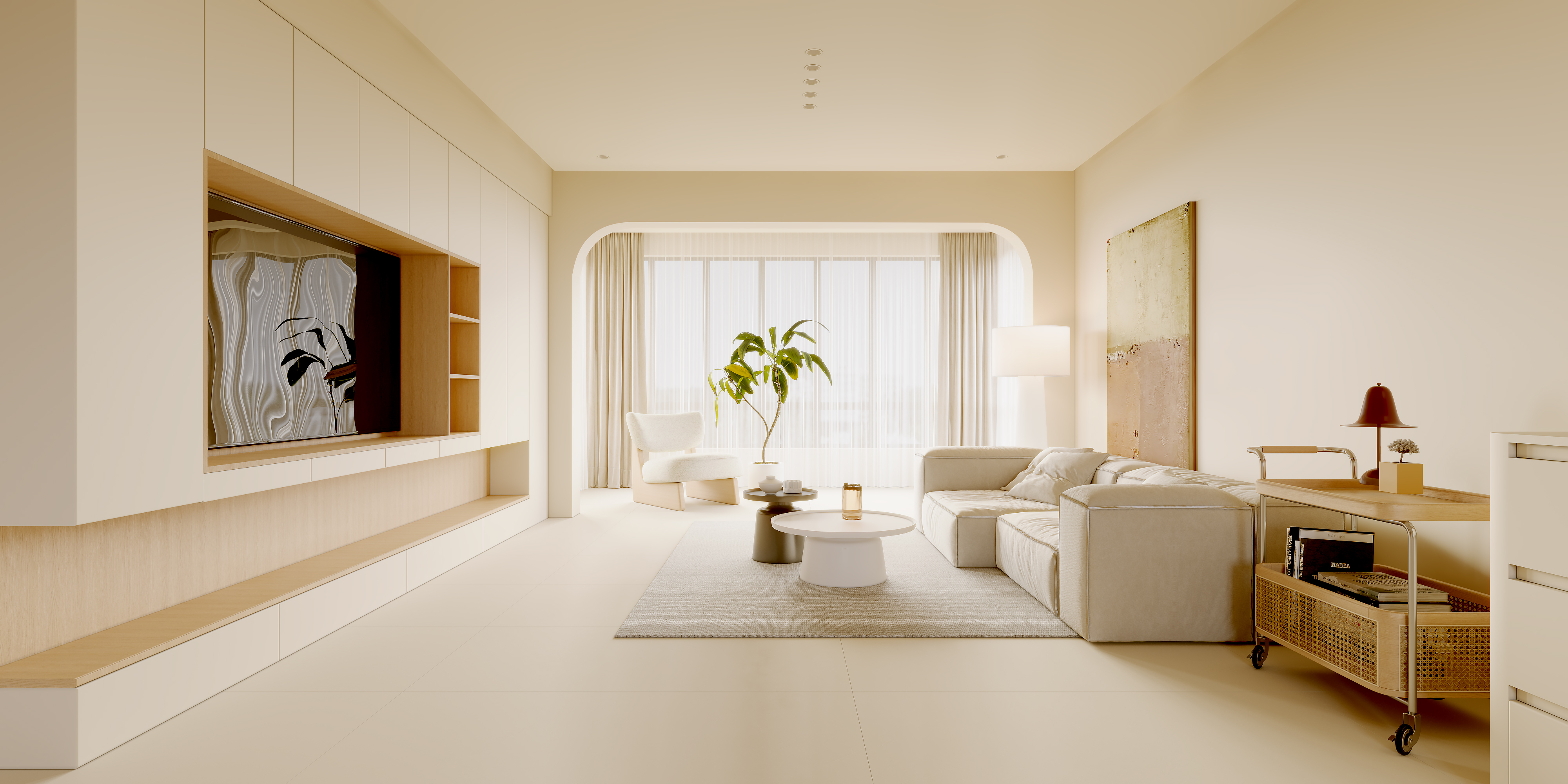 暖色别墅空间-13