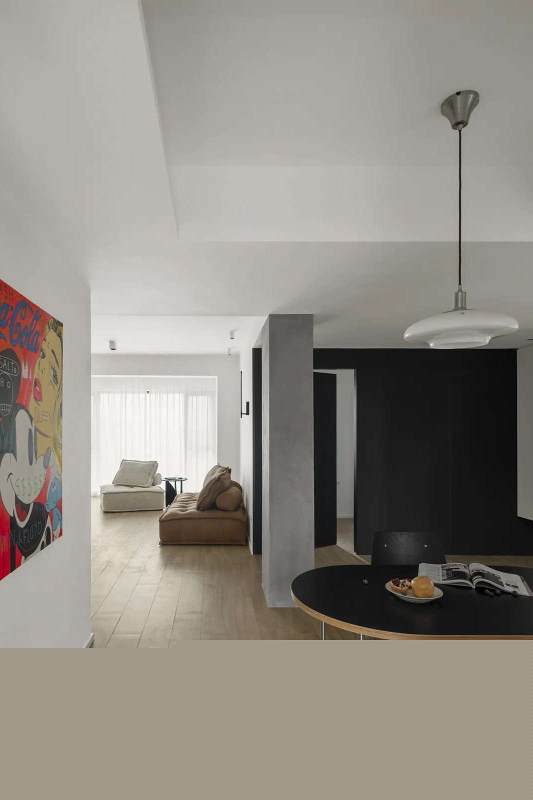 回归之家 · 水泥柱为中心的通透空间设计丨你好美家-11