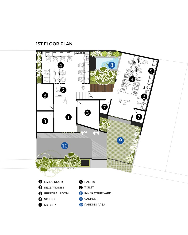 印度尼西亚亲生物办公楼丨安迪拉赫曼建筑师-35