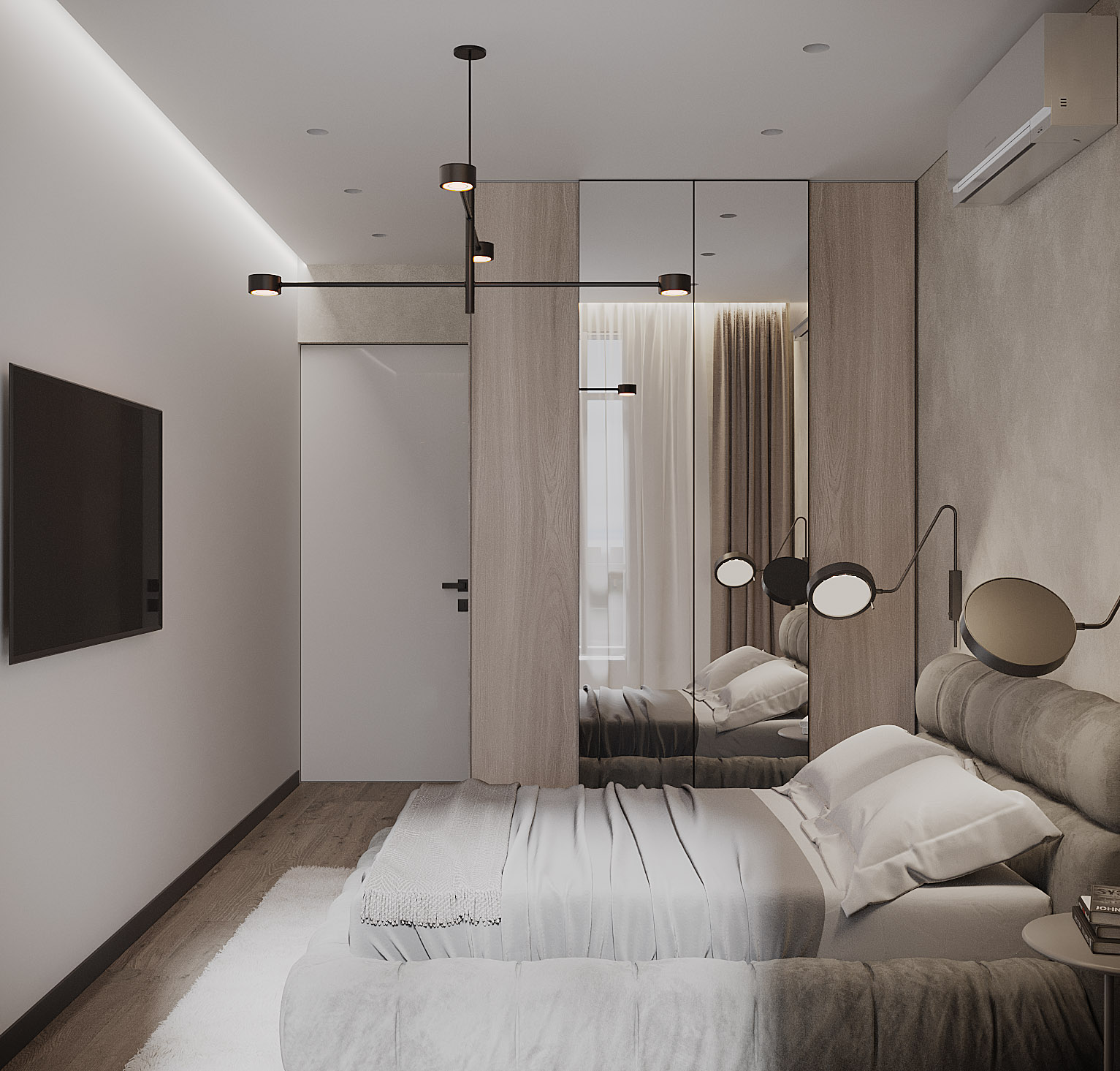 Дизайн квартири 46 м2 (світлий варіант)-0