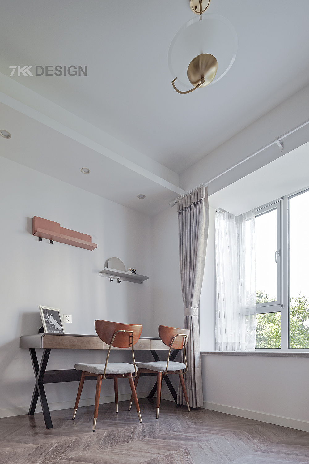 7kkdesign | 90㎡北欧风，轻奢优雅，甜美温馨，唤醒你的少女心-70