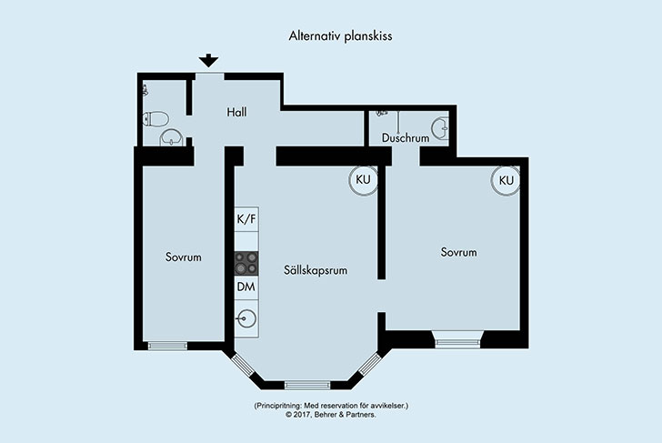 斯德哥尔摩极简公寓的圣诞变身-18