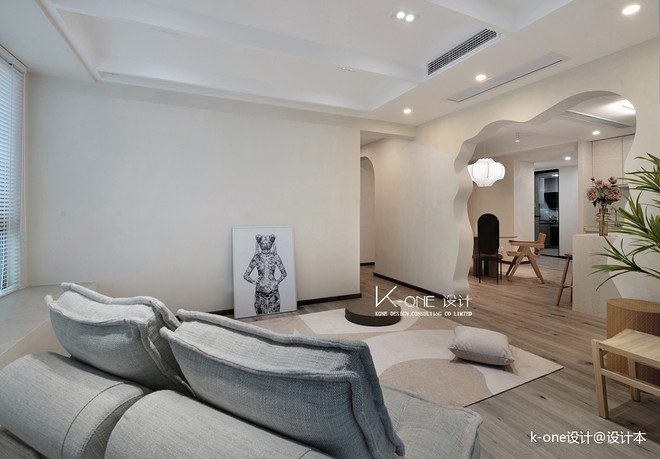 45万元二居122平米装修案例·效果图  日系·美作-12