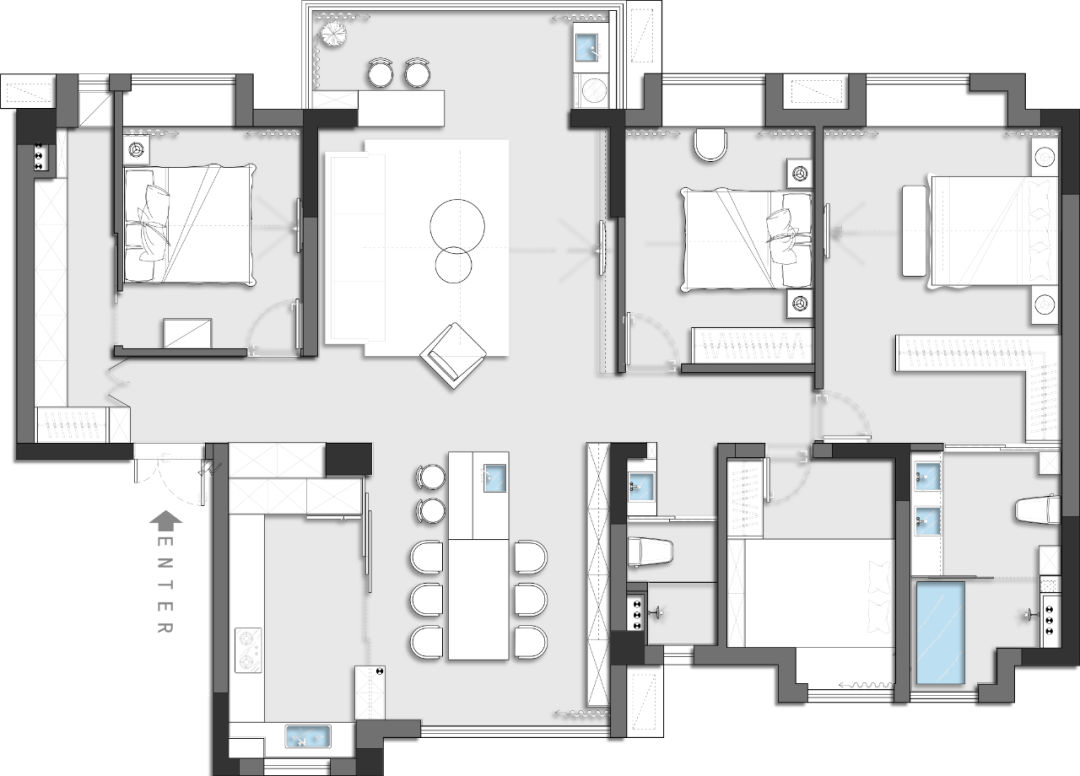 三代同堂的空荡感 · 巧妙空间共享设计丨中国无锡丨春秋空间设计-77