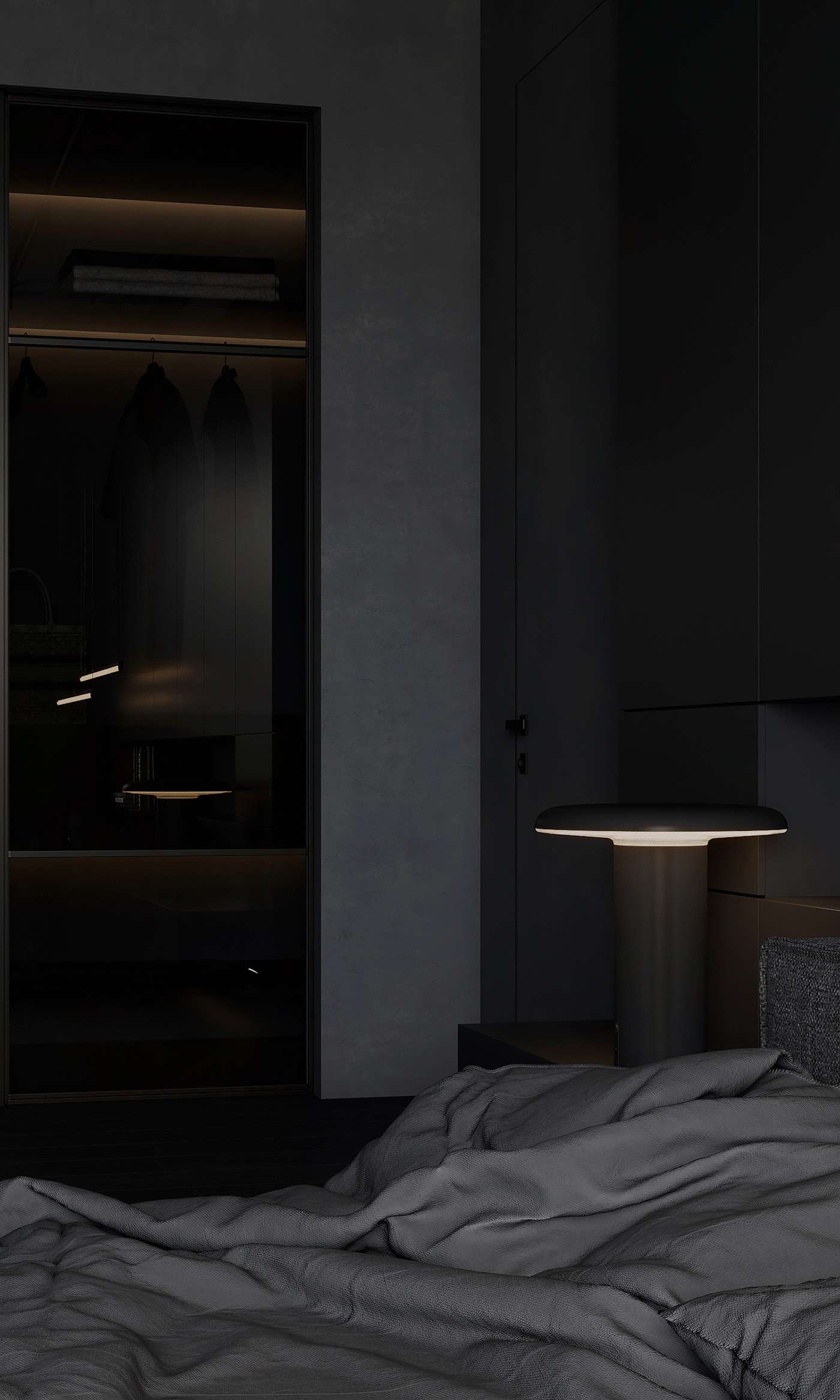 高级黑色系公寓设计 简而不单的魅力！-21