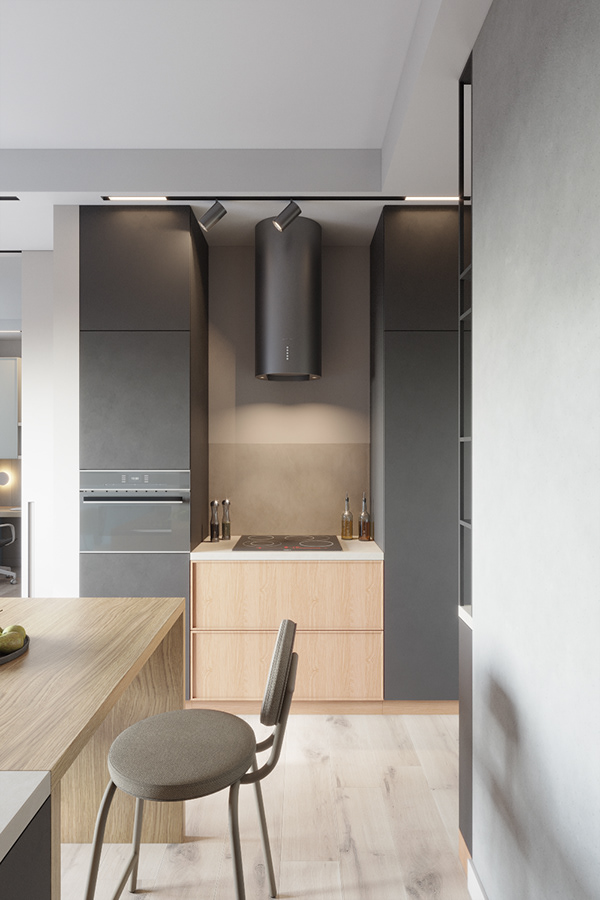 Cell· 现代快节奏生活小公寓设计丨JULIA SIDOROVA-10