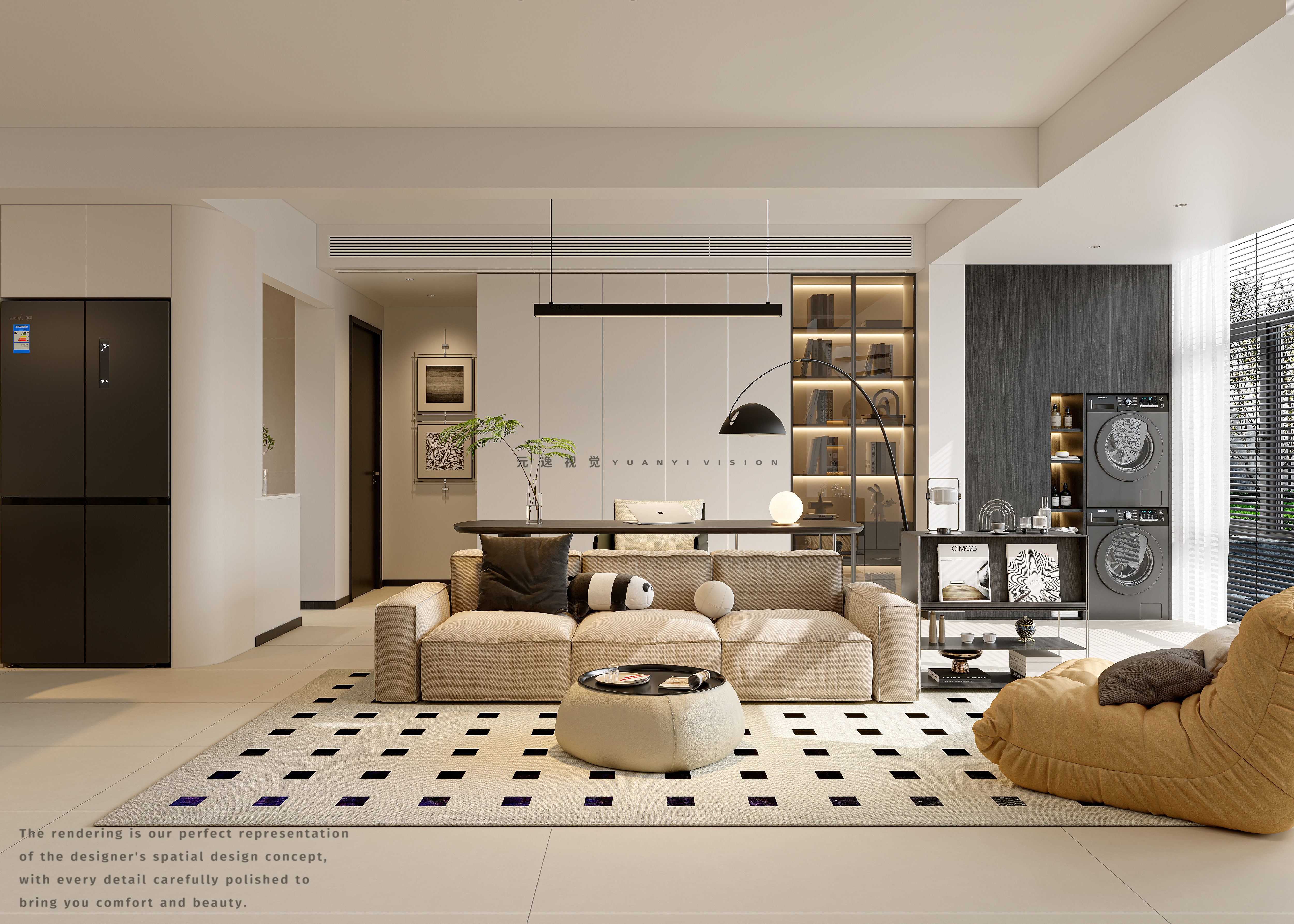 解构现代美学 · 住宅全案设计个人效果图表现-11