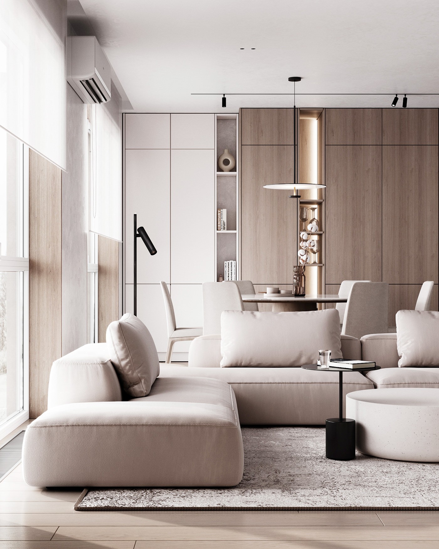 73㎡浅色系公寓设计 既舒适又温馨！-3