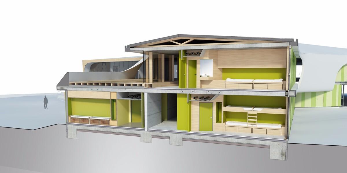 给人创造意外之喜体验感的Y字形青年旅社丨德国丨LAVA,WENZEL + WENZEL-30