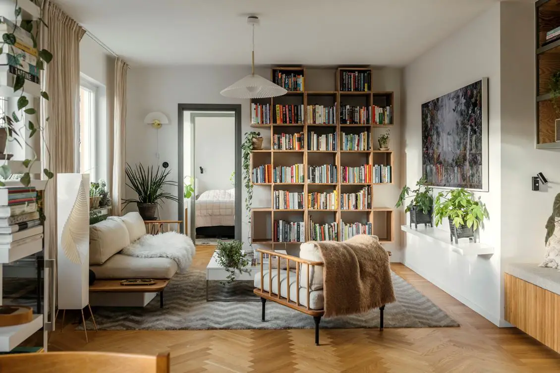 现代绿意 | 瑞典斯德哥尔摩舒适公寓设计-5