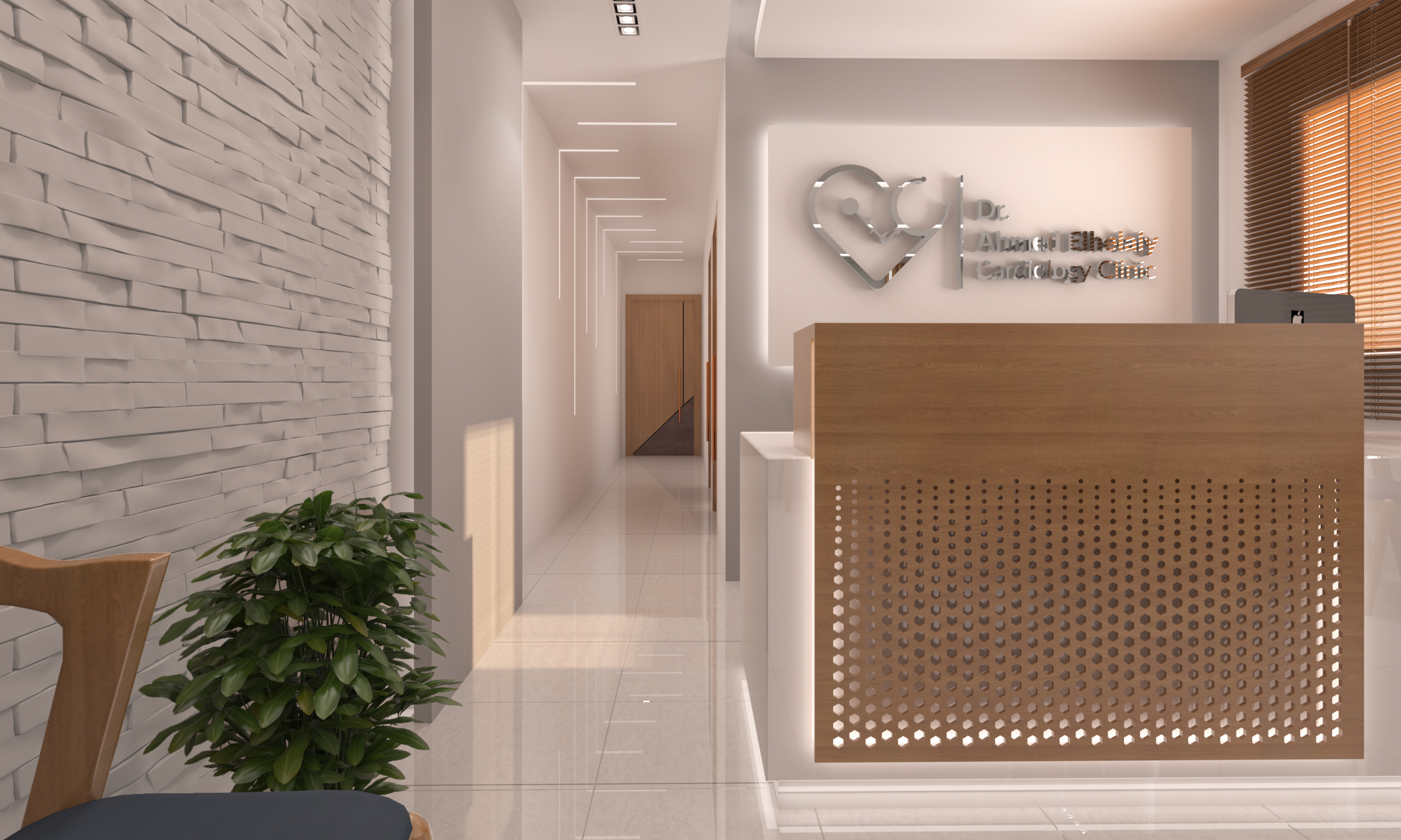 诊所接待处室内设计-8