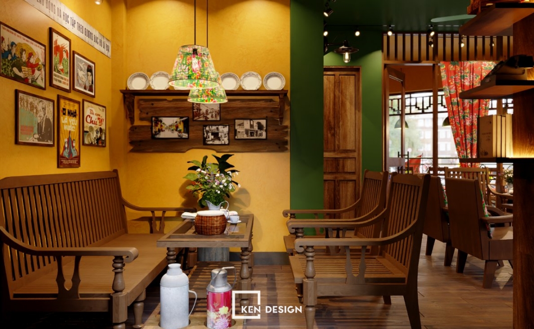 Quán cafe bao cấp Tâm An（心安复古咖啡馆）丨Ken Design-38