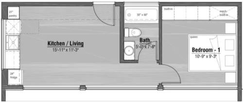 M1 单身公寓 | 简约宜居的过渡之家-3