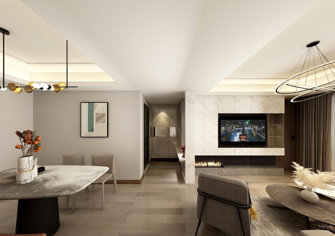 苏州新区铂湾澜庭装改造130现代简约-2