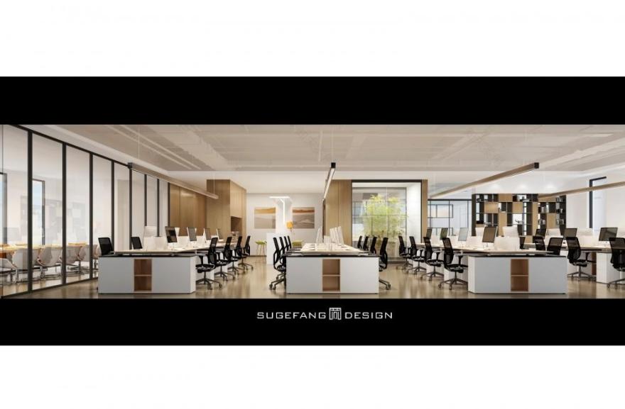 现代简约融入中式大气 高科技企业的办公室设计-10