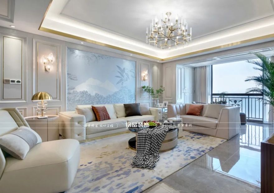 钱塘江畔意式轻奢江景房丨铭品装饰-19