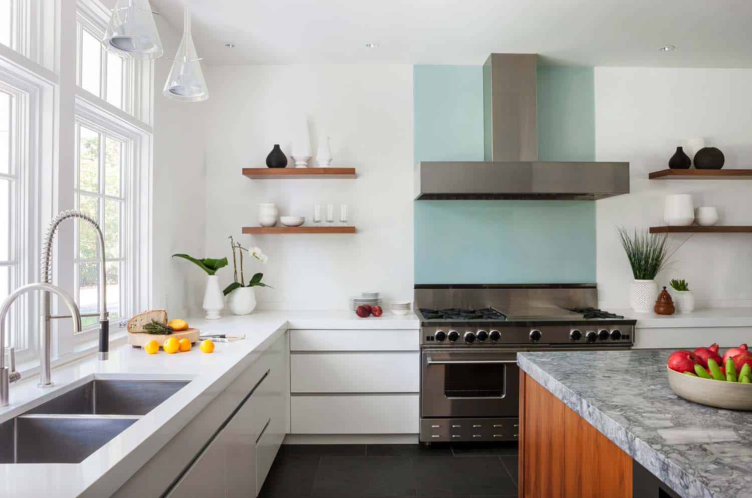 Classic New England shingle-style home boasts a striking transformation-2