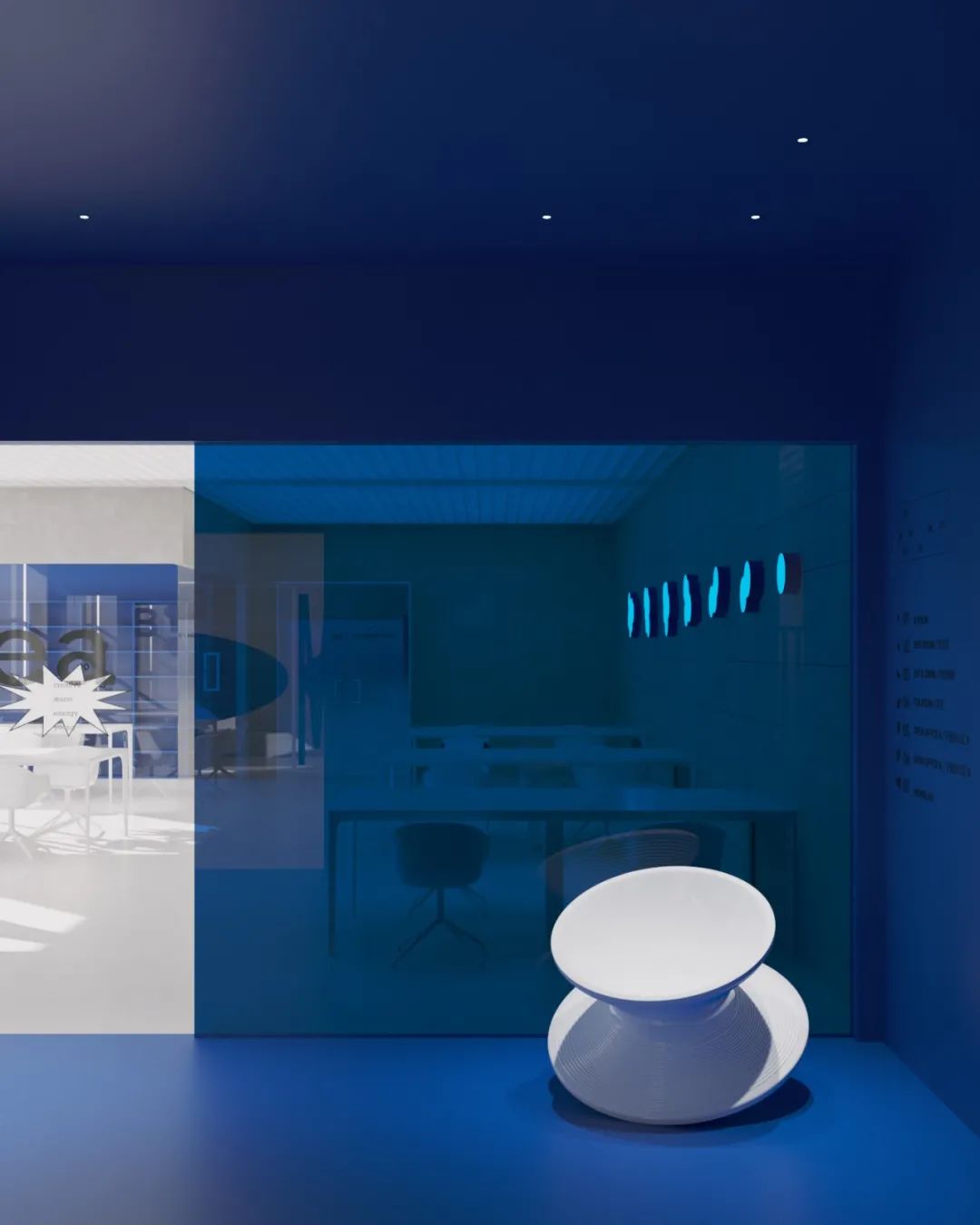 留白的天空蓝·洛阳办公室设计丨中国洛阳丨辛举鹏-17