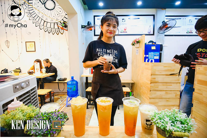 MyCha奶茶店丨越南河内丨Kendesign-21