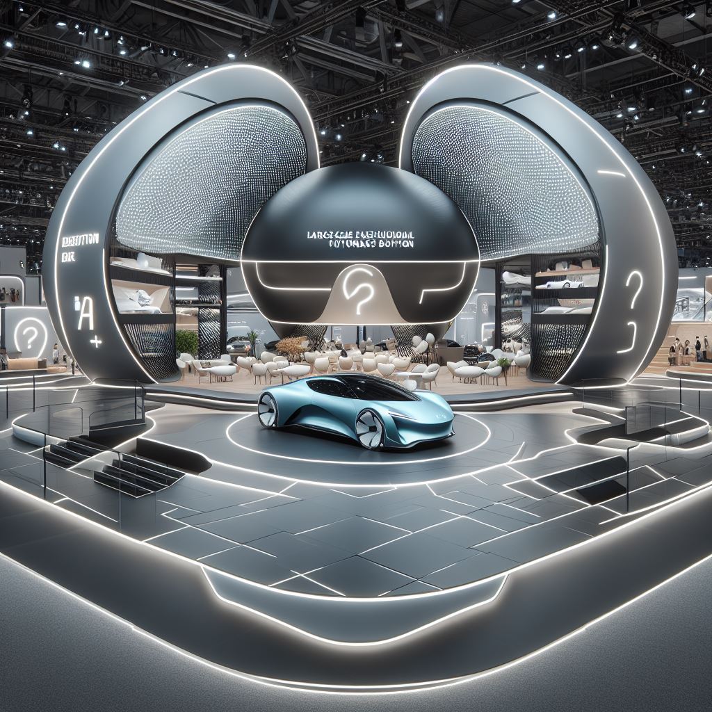 Eggshell-shaped personalized exhibition stand-3