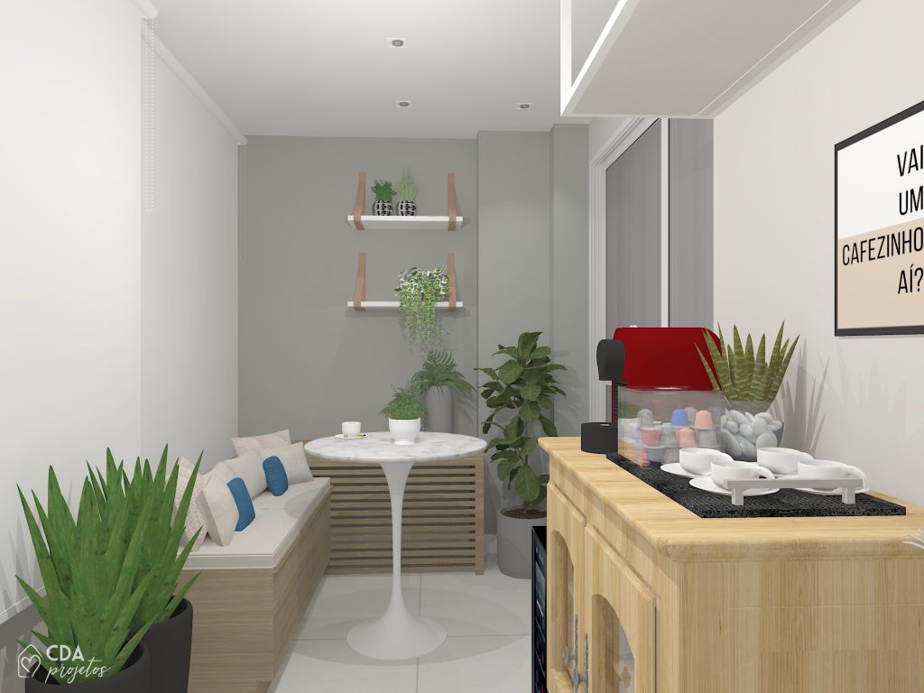 Varanda com home office | CDA Projetos - Casa das Amigas-3