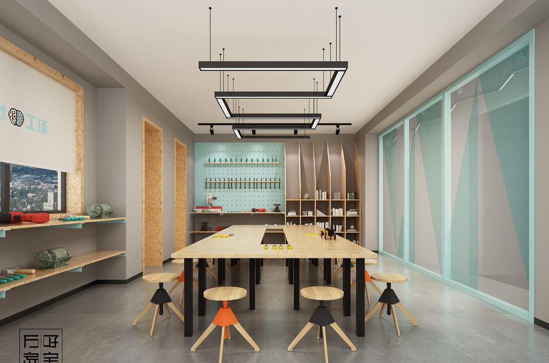 
天才工场380m²儿童实践智力开发教育空 -0