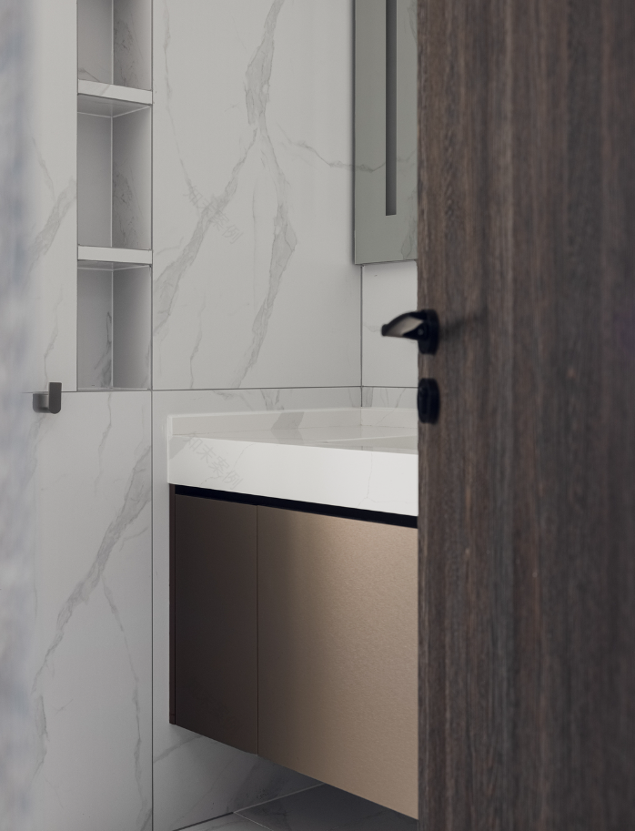 御湖蓝湾 170 平意式极简家居设计-59