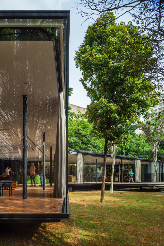 巴西圣保罗花园城市社区木钢玻亭子-49