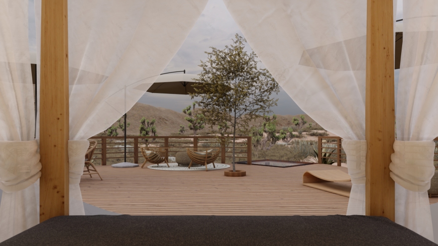Glamping 概念设计与 3D 渲染丨美国加利福尼亚丨Elisa Felisatti-23