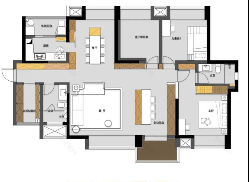 49 万打造 150 平高级感性冷淡风家居设计-13