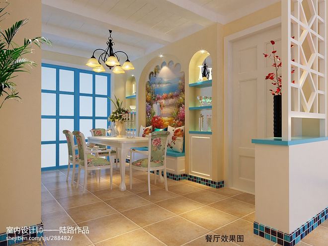 蓝韵居·地中海田园（合肥禹州天境）装修案例丨中国合肥-13