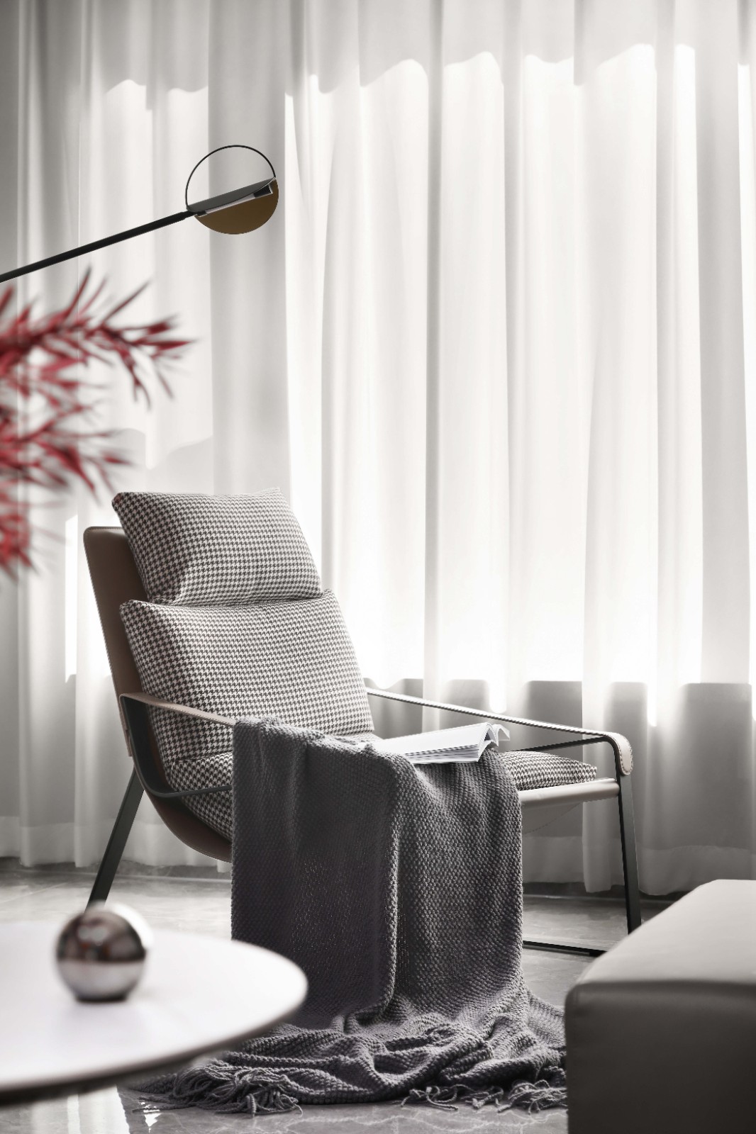 斑斓空间作品:优雅精致的灰调空间-3