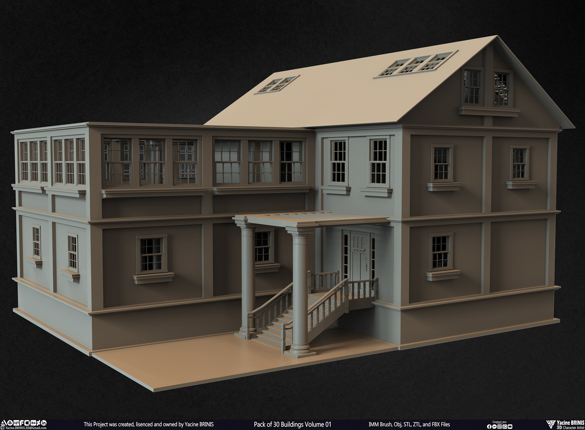 30 座建筑模型包丨Yacine BRINIS-28