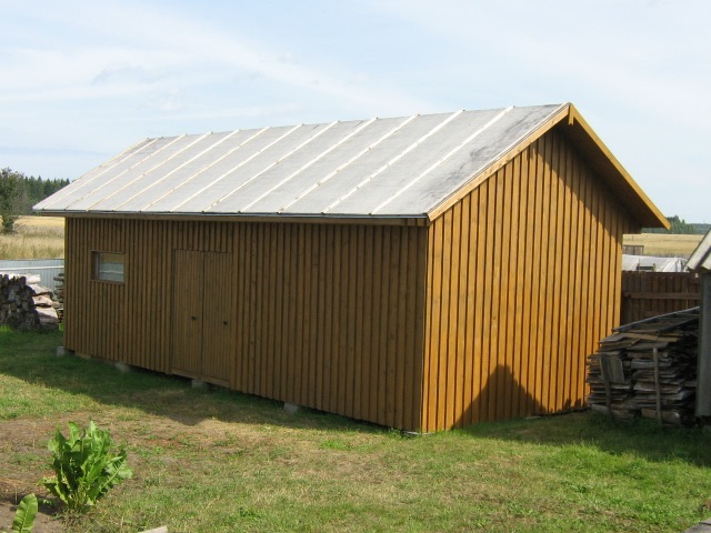 自建金属和木质的乡村储物棚-103