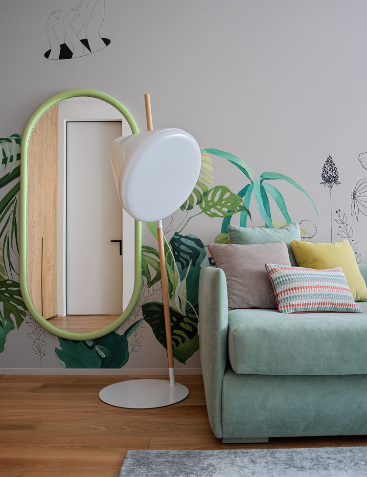 带空中楼梯和石墙的两层公寓设计丨俄罗斯莫斯科丨Design Rocks工作室（叶夫根尼·希洛夫,伊利亚·叶罗舍维奇）-22