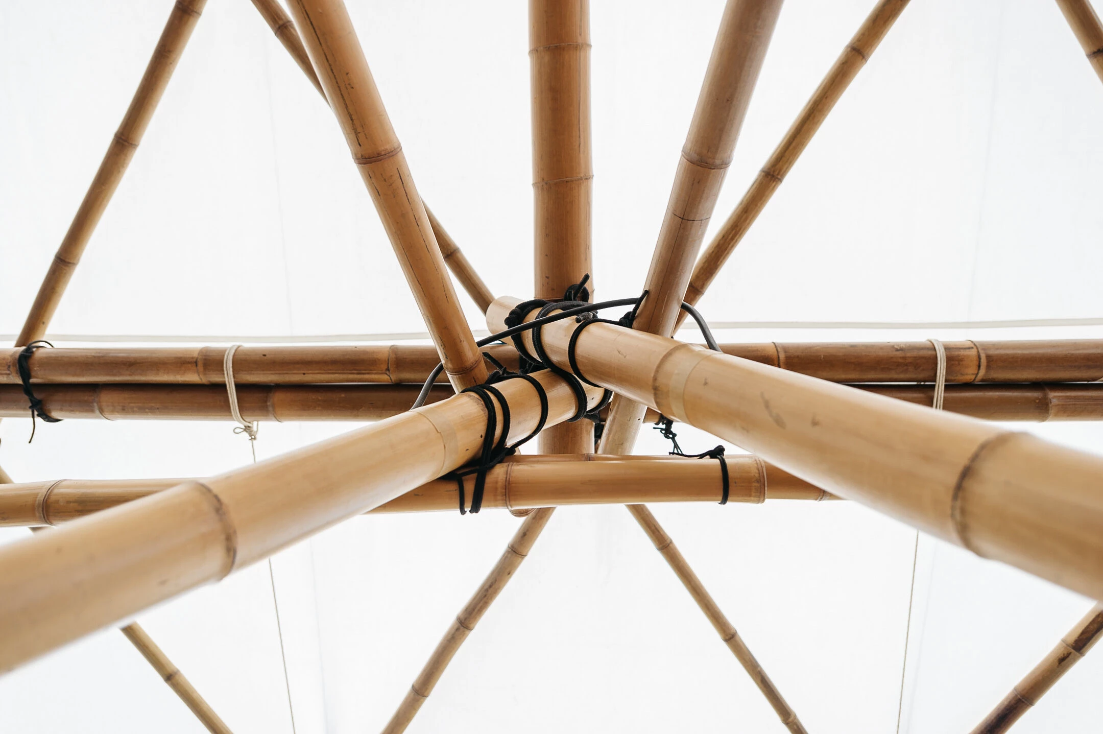 Textile bamboo structures for open-air events-25