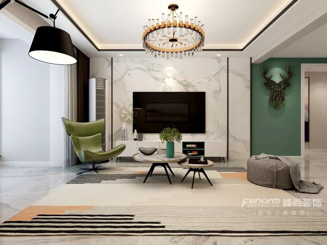 84㎡旧房翻新变 120㎡现代风,峰尚装饰王中英案例赏析-36