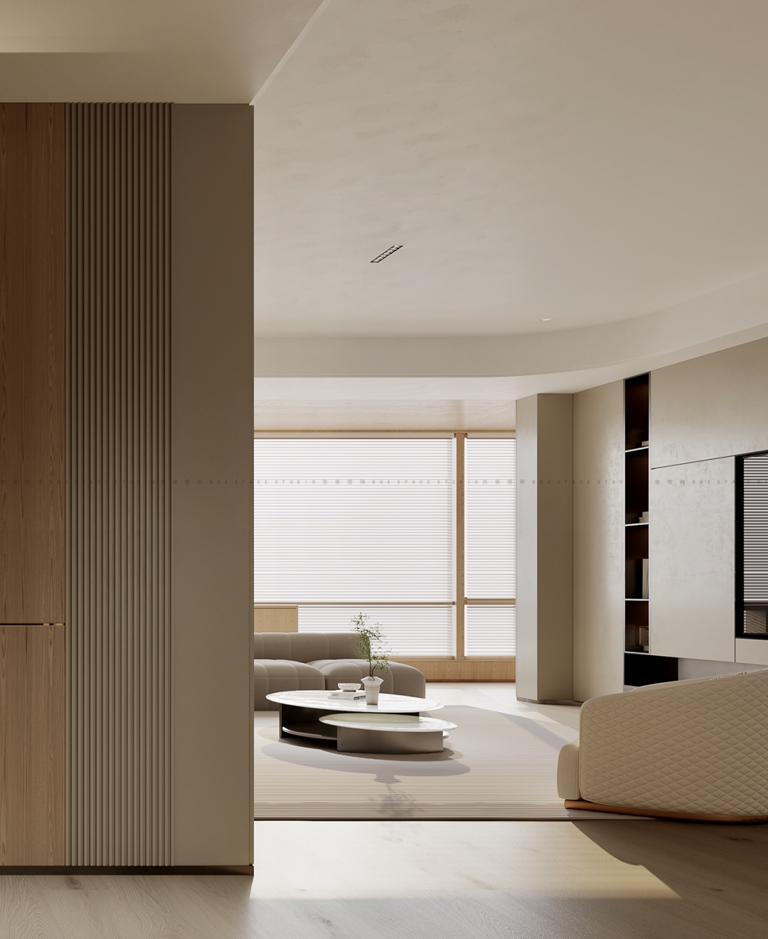 方块空间 | 明园龙玺大平层 • 目之所及，皆是美好-0