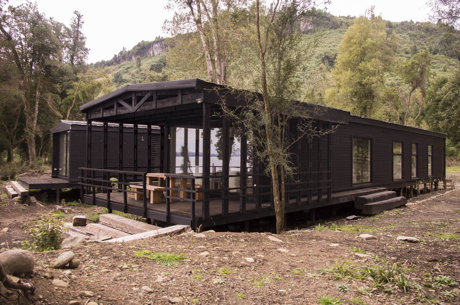 智利森林中的“Corridor House”-33