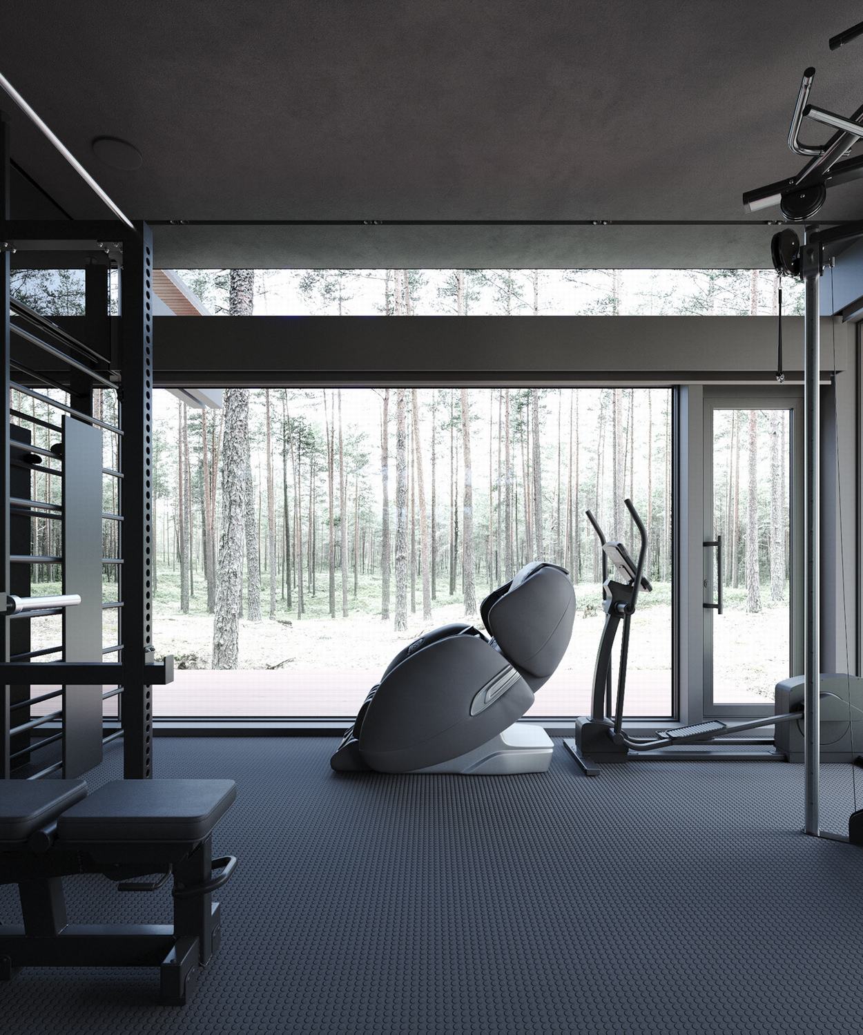 莫斯科森林中的自然共生别墅丨Stephen Tsymbaliuk-22