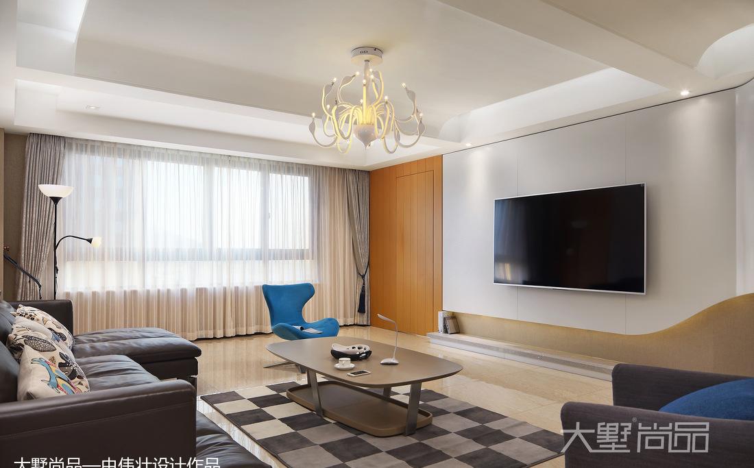 大墅尚品—由伟壮设计丨平层丨226㎡简约三居『简单极致』-7