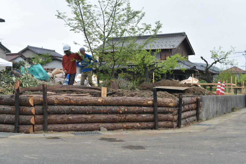 根の上の石場建て３土木工事１「伝統工法の土木」丨日本长野丨水野設計室-49