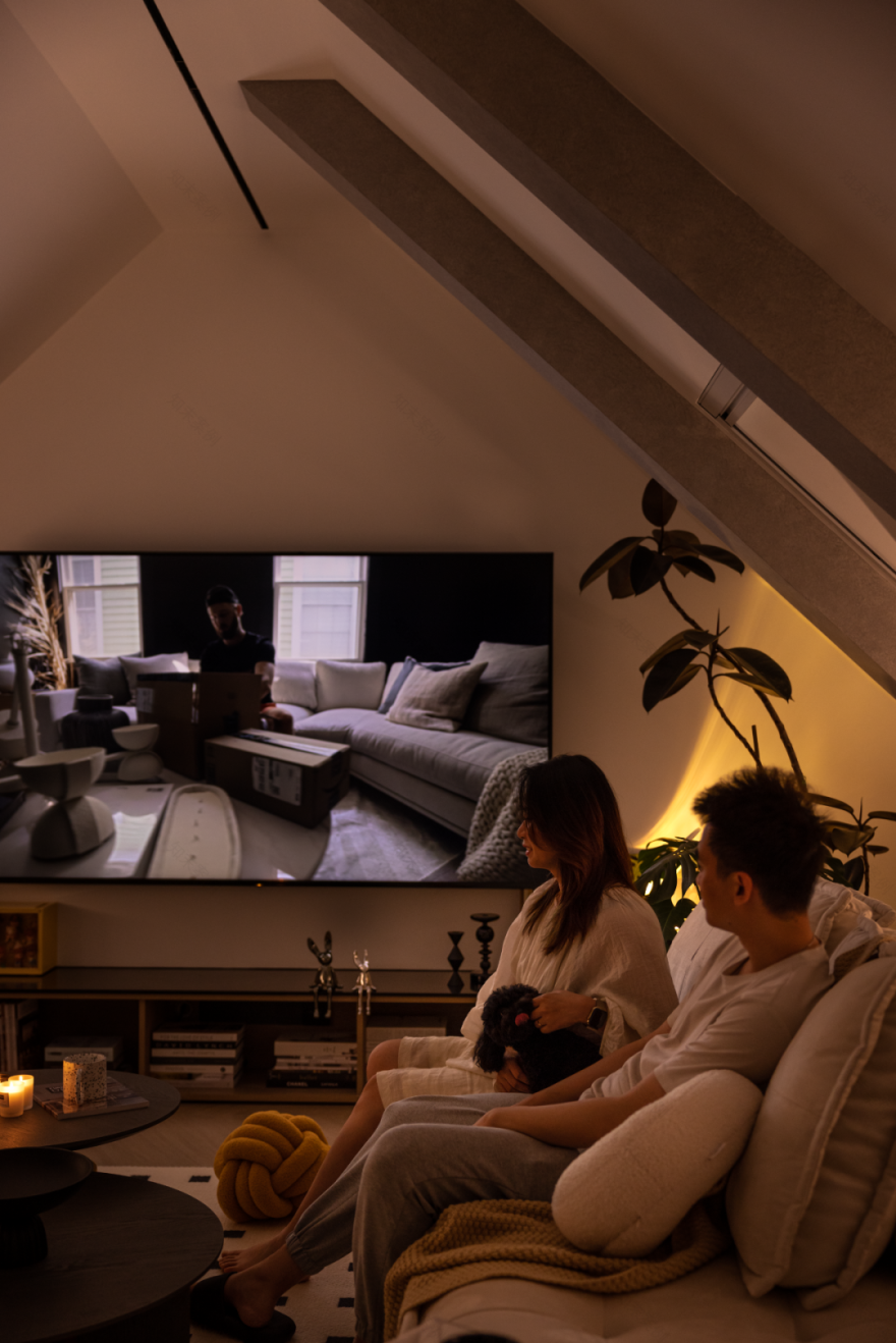 《客厅去哪儿了?》婚房去客厅化后用阁楼重新定义空间-54