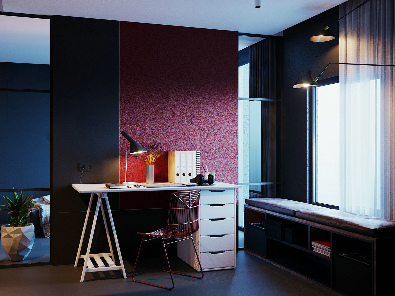 黑红经典配色，现代风格设计魅力再现-7