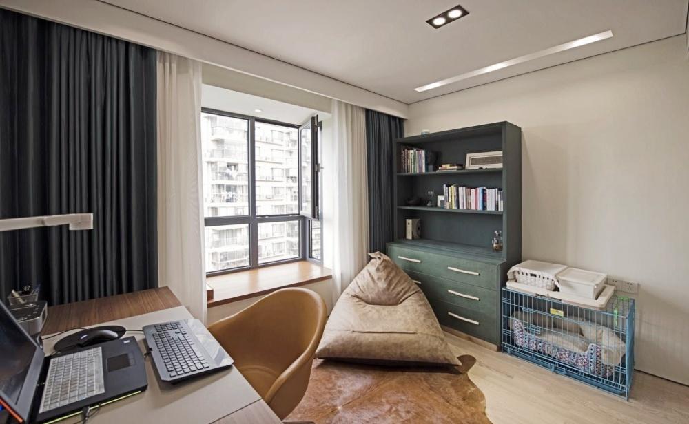 ANAC 空间高级灰现代简约三室,储物空间与光线设计巧妙结合-14