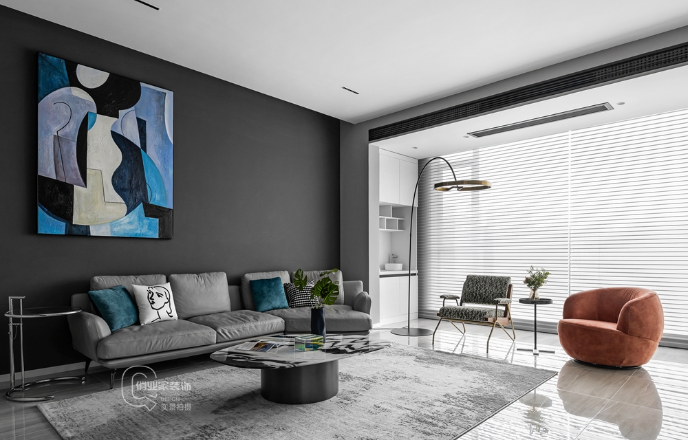 花溪半岛现代艺术风格装修案例丨中国重庆丨重庆俏业家装饰-29