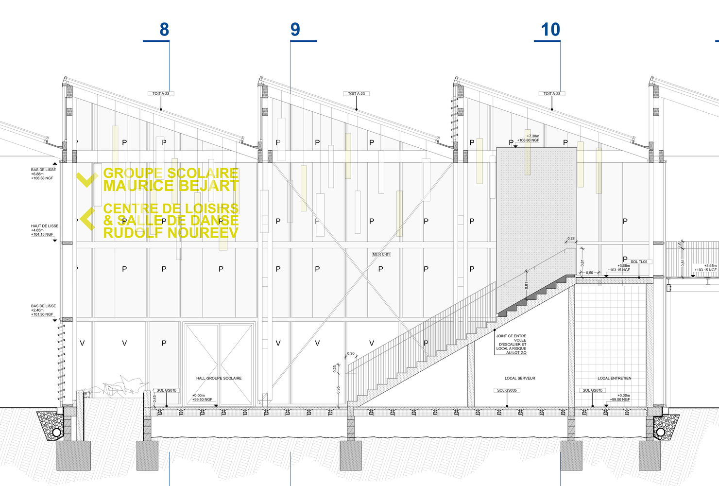 法国 Maurice Béjart 带状校园丨KOMBO Architectes,R+4 Architectes-44